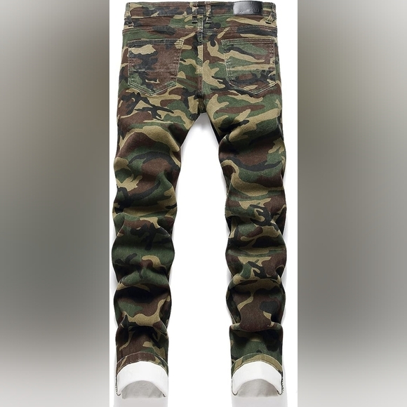 New Men's Designed Unique Street Urbanwear Jeans Multiple Sizes - Picture 3 of 4